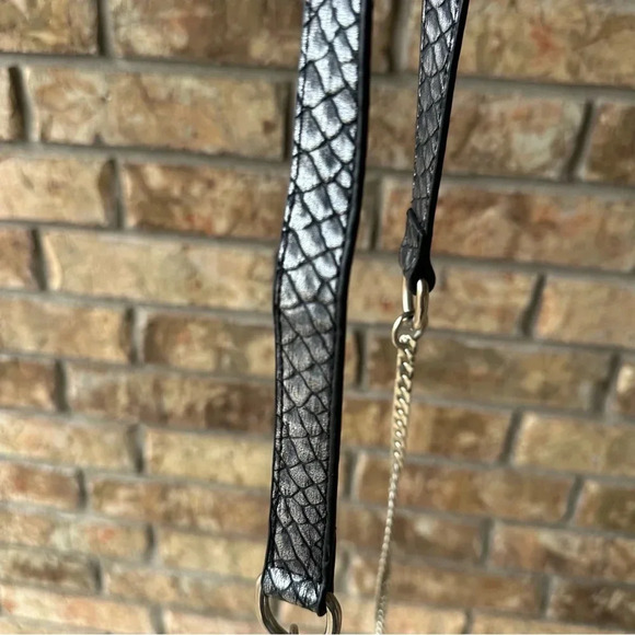 Clarity Handbag Clear Stadium Approved Crossbody Transparent Black Python Purse - Picture 9 of 15